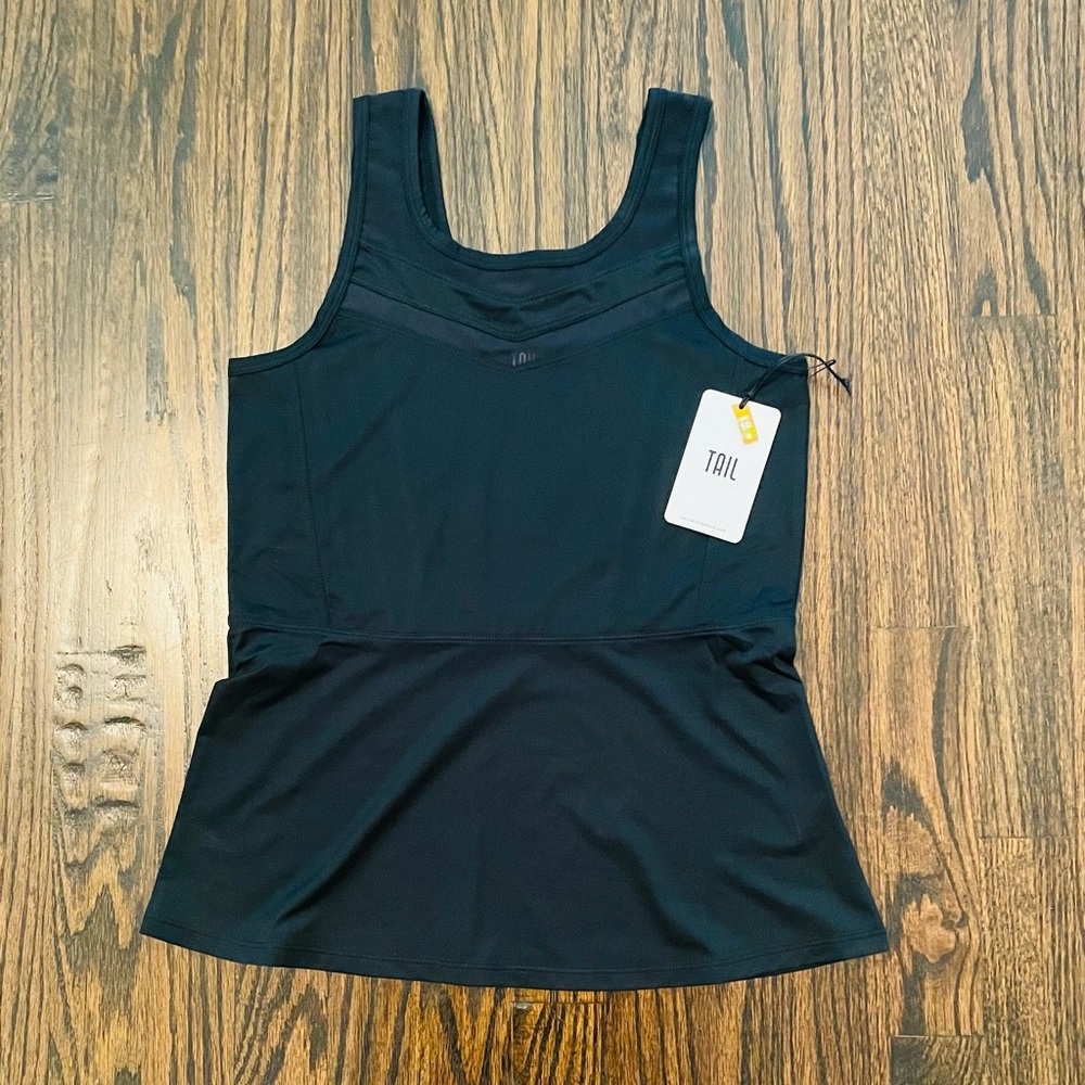 Tail Black Tank Top